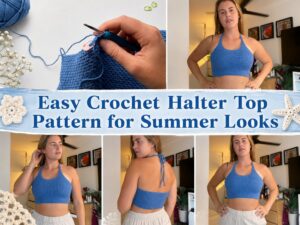 Easy Crochet Halter Top Pattern for Summer Looks1