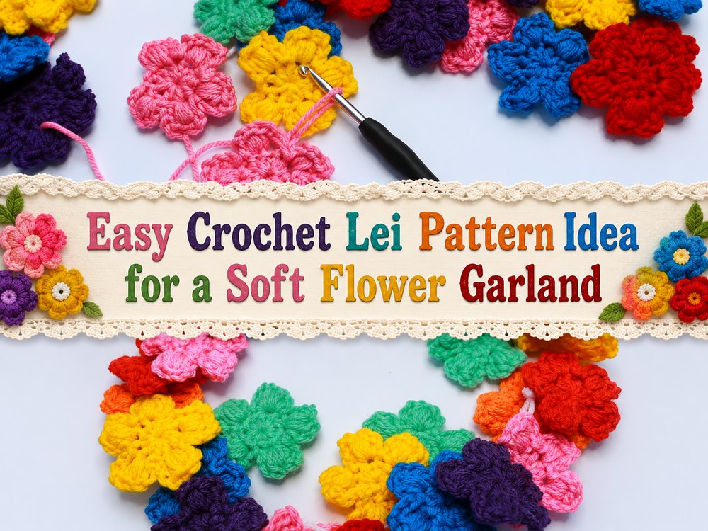 Easy Crochet Lei Pattern Idea for a Soft Flower Garland1