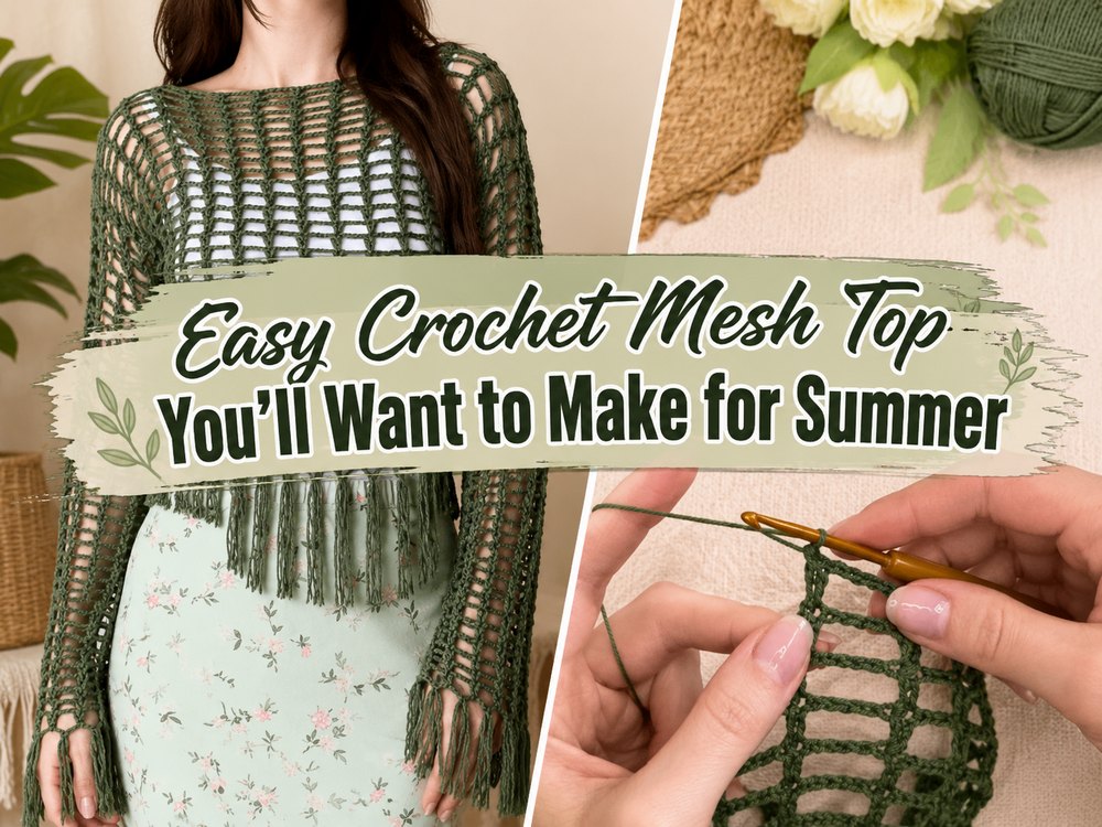 Easy Crochet Mesh Top You’ll Want to Make for Summer1