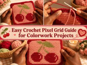 Easy Crochet Pixel Grid Guide for Colorwork Projects1