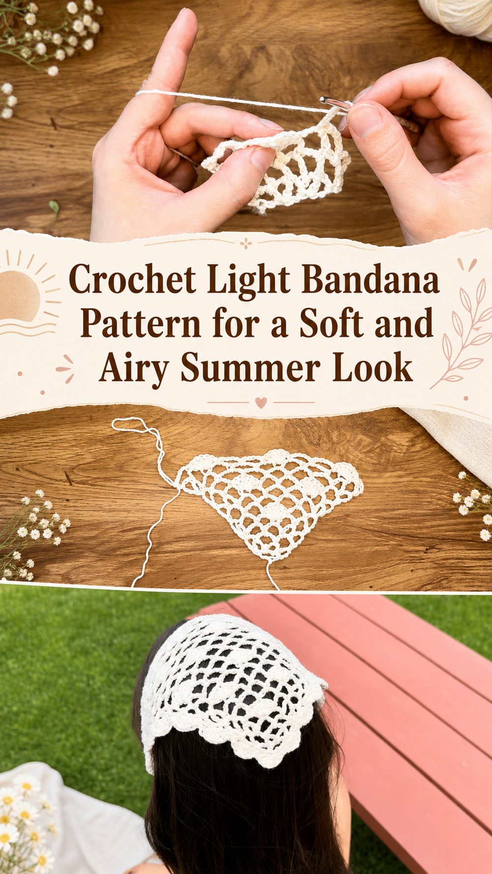 Easy Crochet Scrunchie Hair Accessory for Beginners