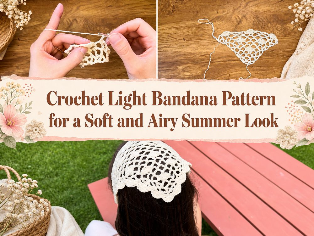 Easy Crochet Scrunchie Hair Accessory for Beginners1