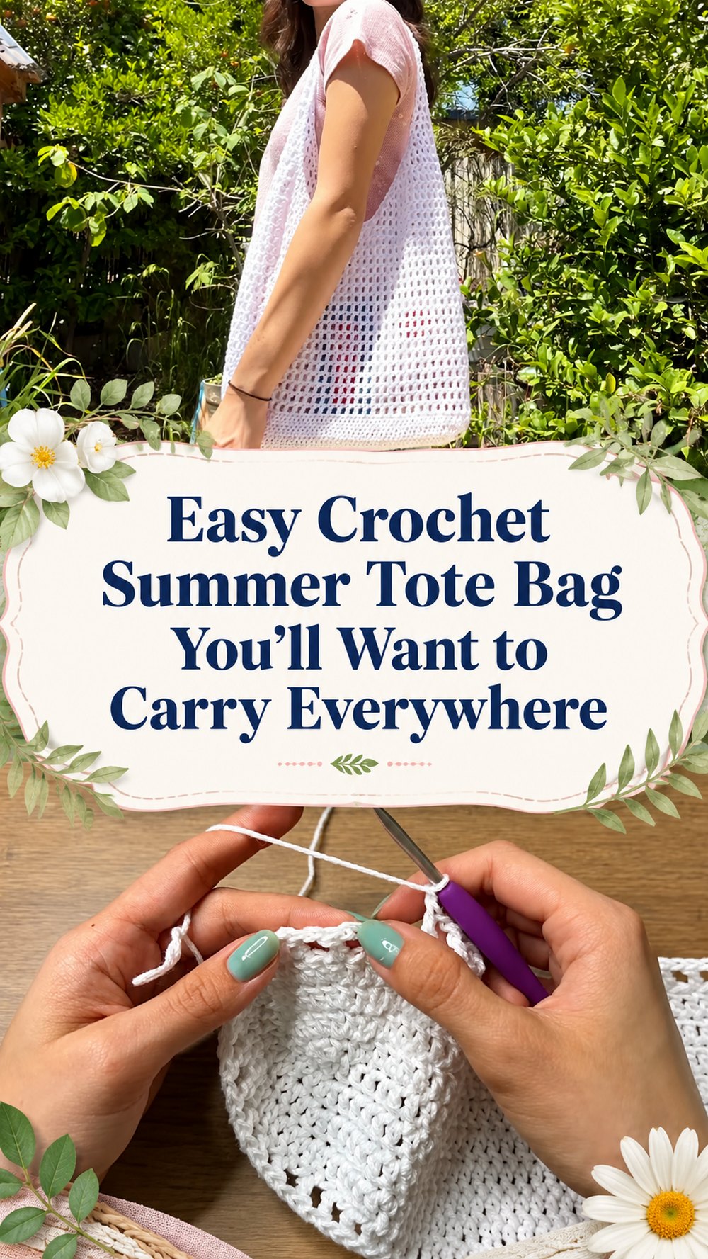 Easy Crochet Summer Tote Bag You’ll Want to Carry Everywhere