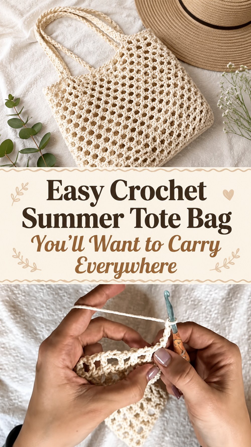 Easy Crochet Summer Tote Bag You’ll Want to Carry Everywhere