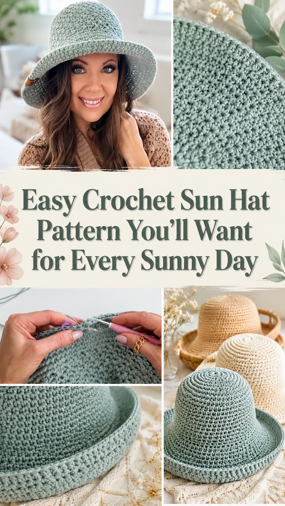 Easy Crochet Sun Hat Pattern You’ll Want for Every Sunny Day