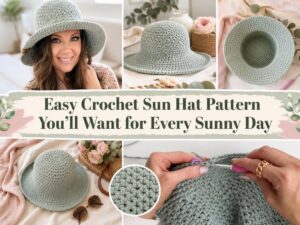 Easy Crochet Sun Hat Pattern You’ll Want for Every Sunny Day1