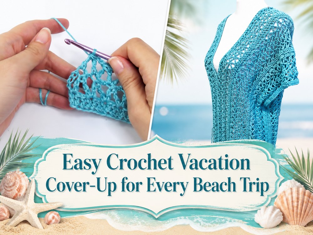 Easy Crochet Vacation Cover-Up for Every Beach Trip1