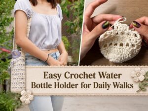 Easy Crochet Water Bottle Holder for Daily Walks1