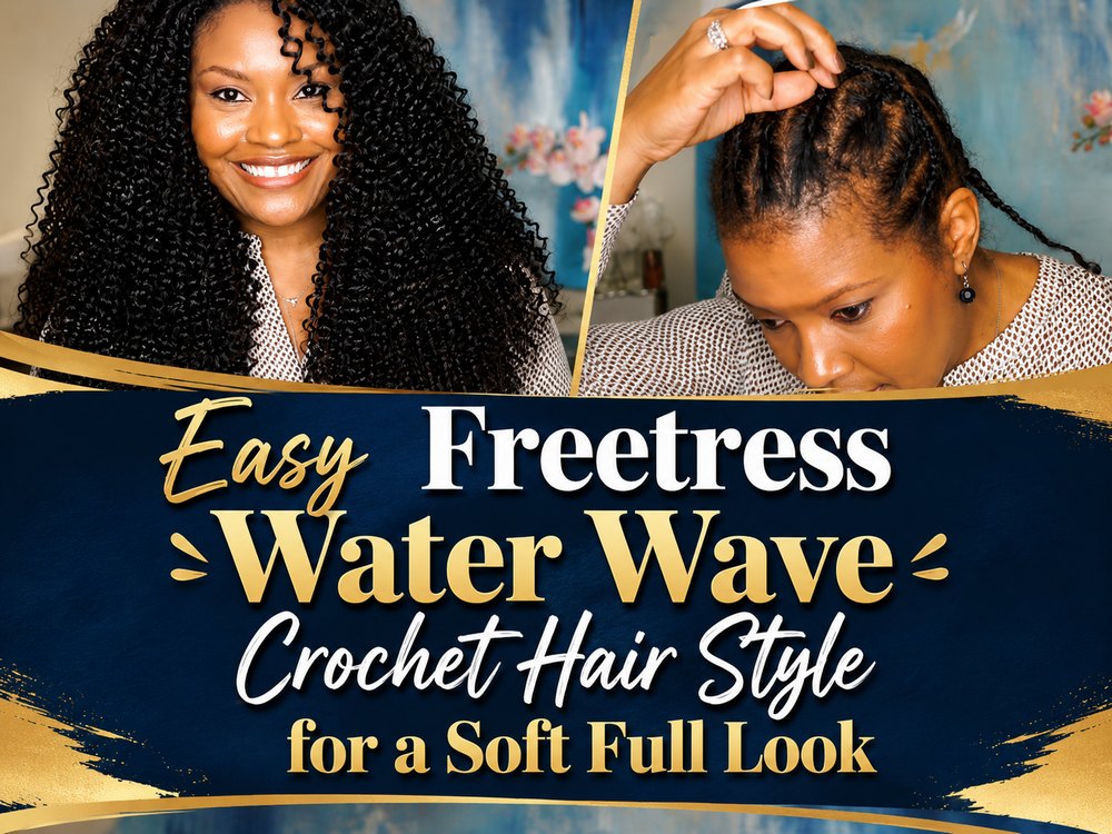 Easy Freetress Water Wave Crochet Hair Style for a Soft Full Look1