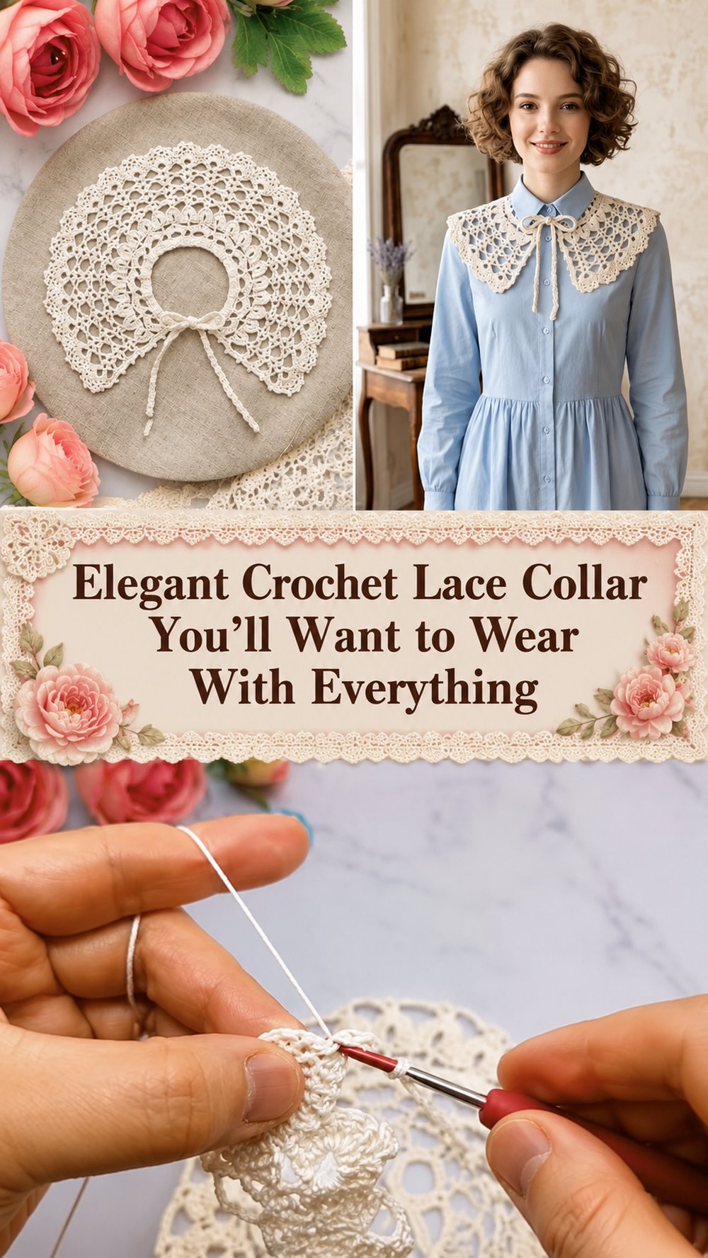 Elegant Crochet Lace Collar You’ll Want to Wear With Everything