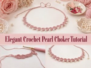 Elegant Crochet Pearl Choker Tutorial s