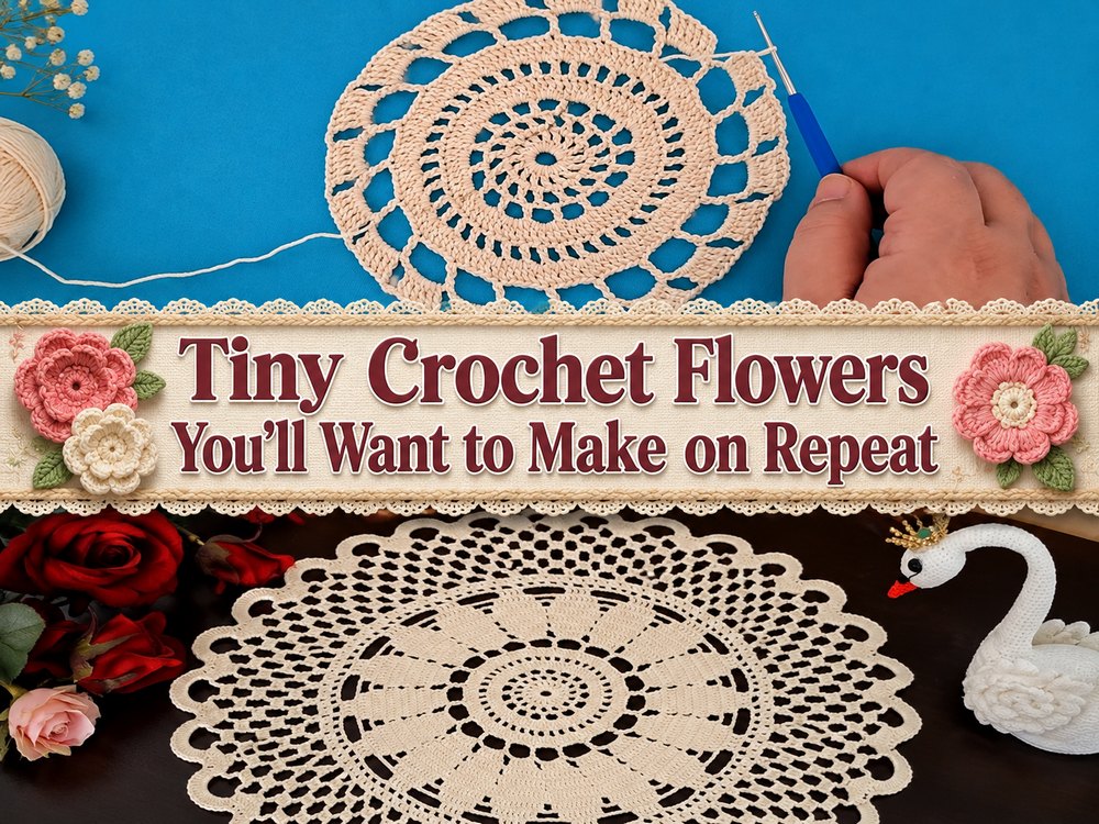 Elegant Round Crochet Tablecloth for Weekend Making1
