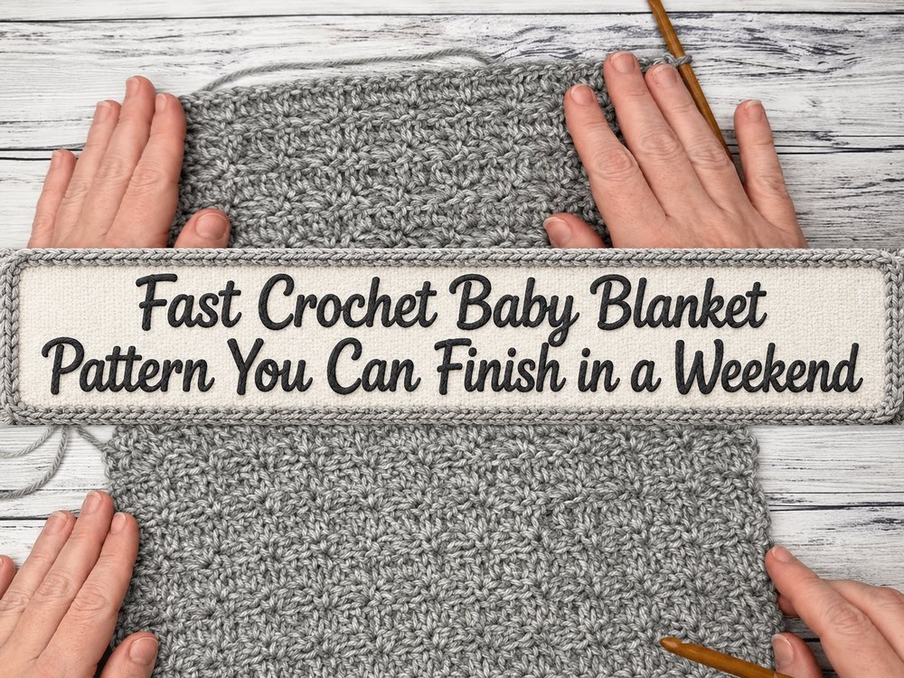 Fast Crochet Baby Blanket Pattern You Can Finish in a Weekend1