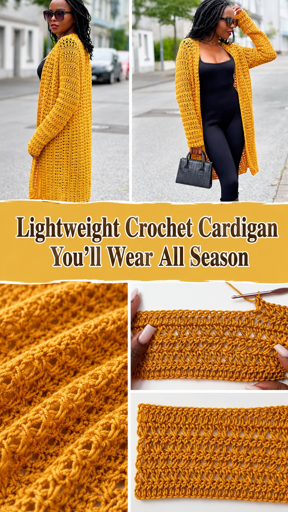 Lightweight Crochet Cardigan You’ll Wear All Season