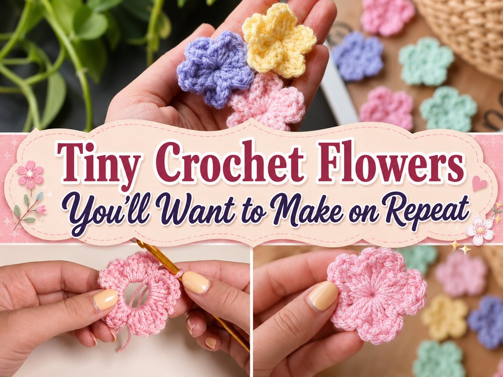 Tiny Crochet Flowers You’ll Want to Make on Repeat1
