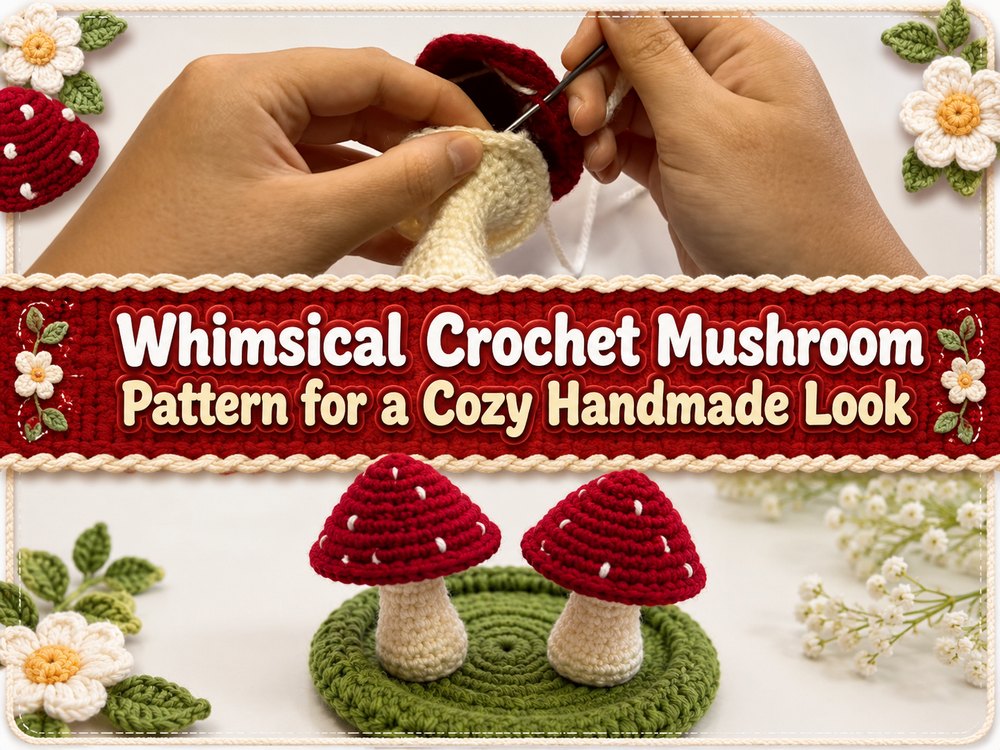 Whimsical Crochet Mushroom Pattern for a Cozy Handmade Look1