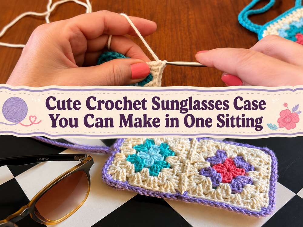Cute Crochet Sunglasses Case You Can Make in One Sitting1