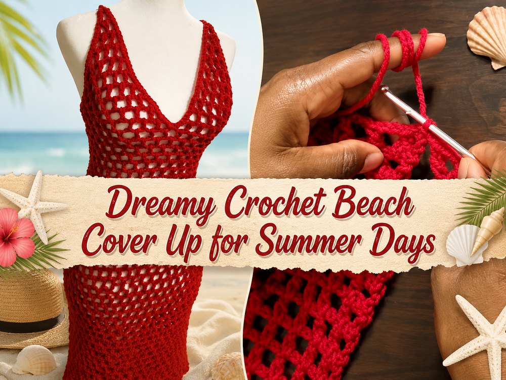 Dreamy Crochet Beach Cover Up for Summer Days1