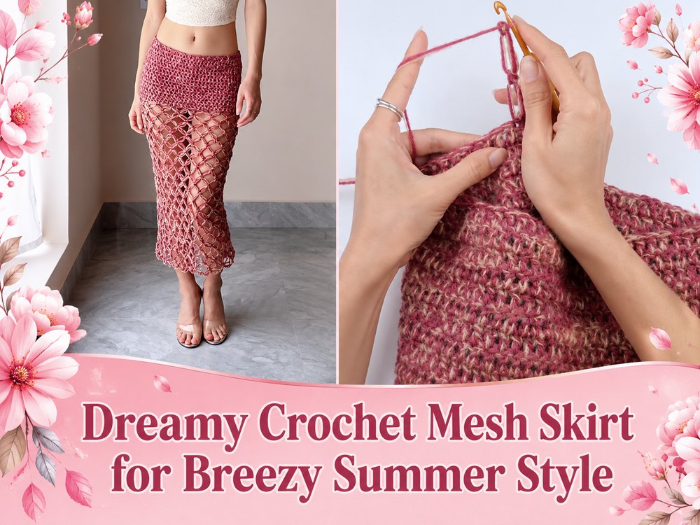 Dreamy Crochet Mesh Skirt for Breezy Summer Style1