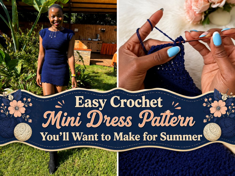 Easy Crochet Mini Dress Pattern You’ll Want to Make for Summer1