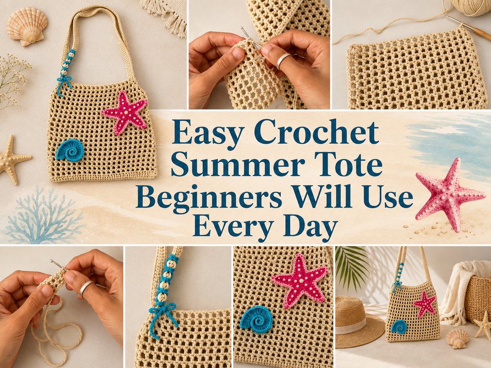 Easy Crochet Summer Tote Beginners Will Use Every Day1