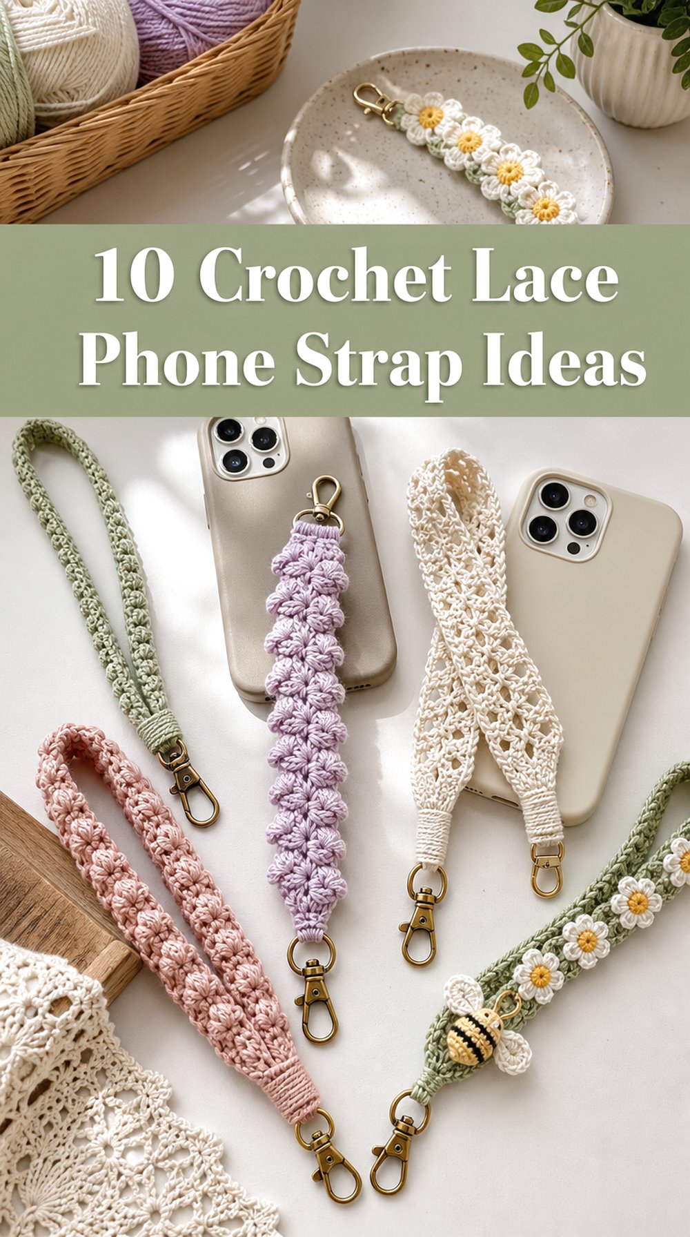 10 Crochet Lace Phone Strap Ideas