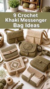 9 Crochet Khaki Messenger Bag Ideas