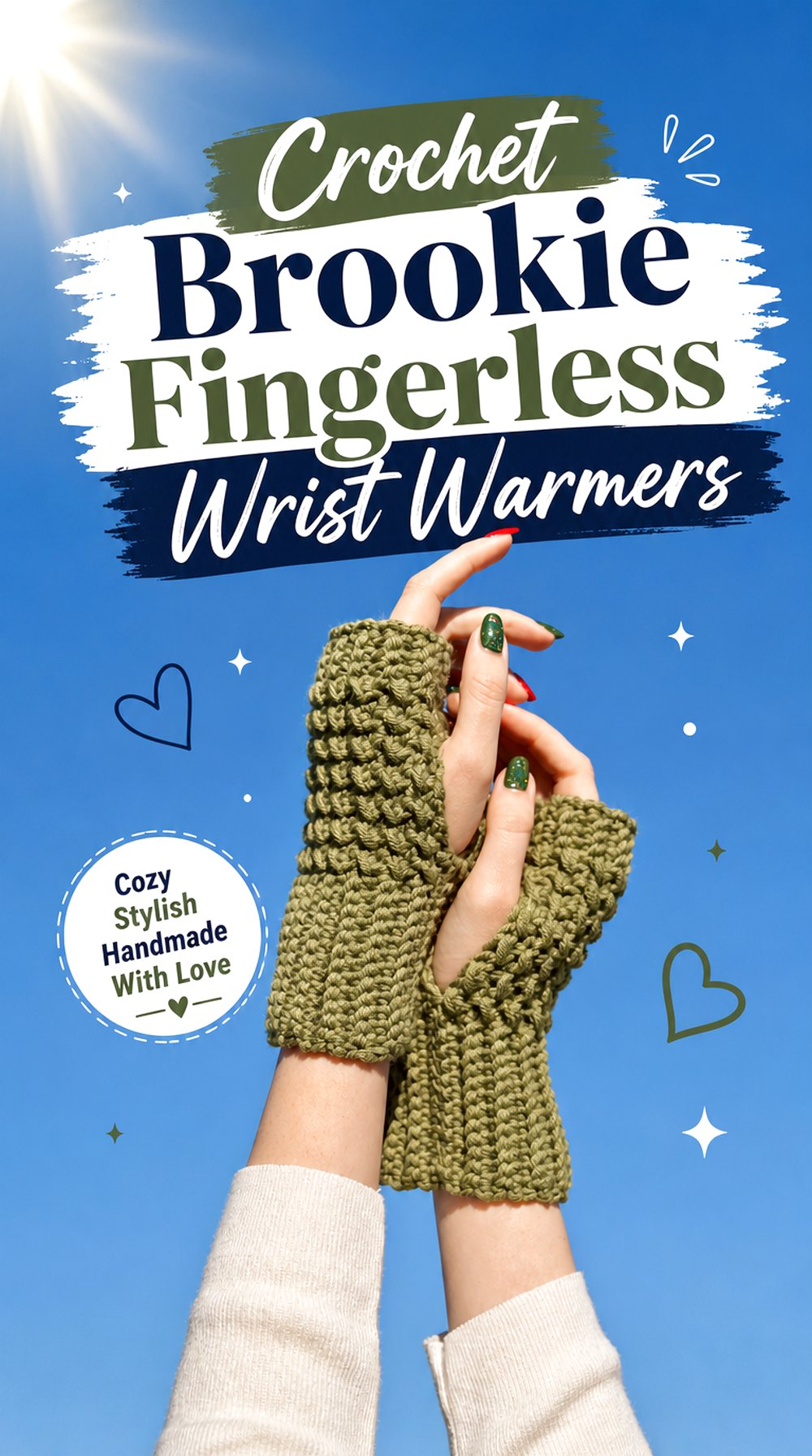 Crochet Brookie Fingerless Wrist Warmers