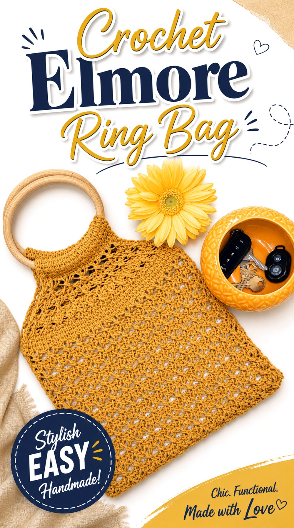 Crochet Elmore Ring Bag