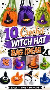 10 Crochet Witch Hat Bag Ideas