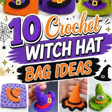 10 Crochet Witch Hat Bag Ideas