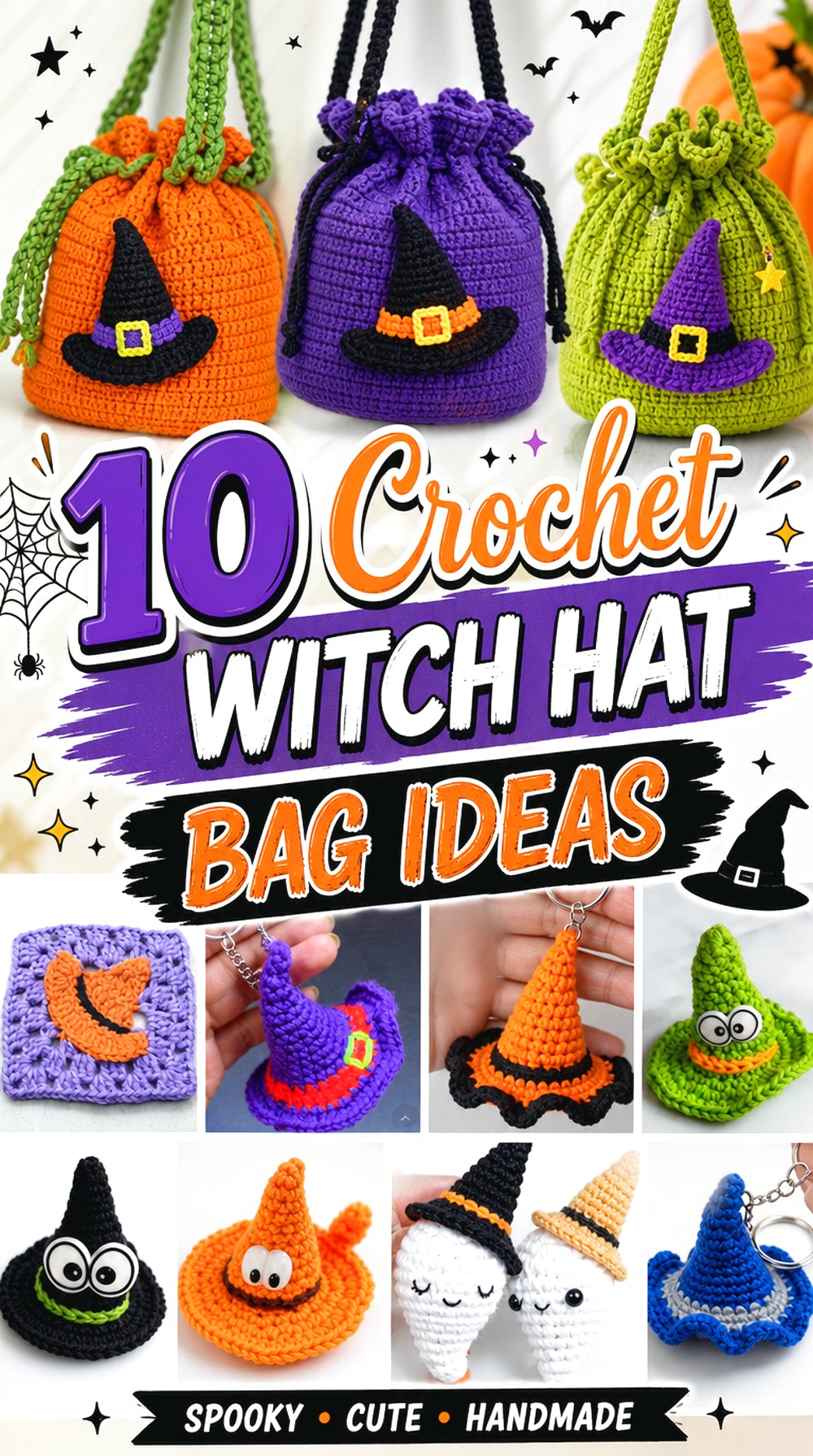 10 Crochet Witch Hat Bag Ideas