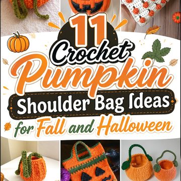11 Crochet Pumpkin Shoulder Bag Ideas for Fall and Halloween