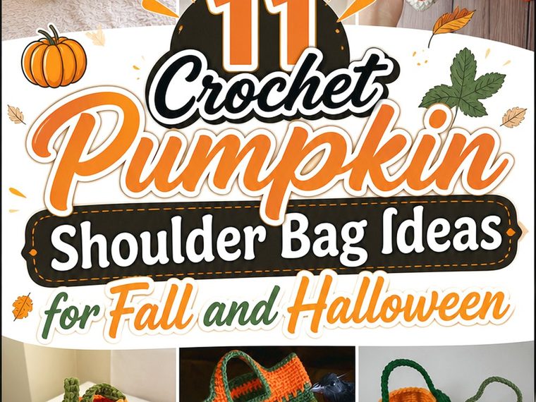 11 Crochet Pumpkin Shoulder Bag Ideas for Fall and Halloween