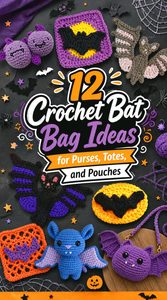 12 Crochet Bat Bag Ideas for Purses, Totes, and Pouches