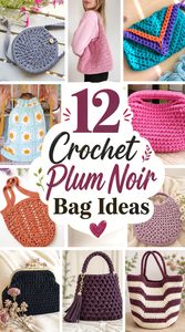 12 Crochet Plum Noir Bag Ideas