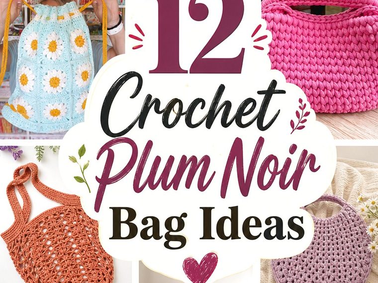 12 Crochet Plum Noir Bag Ideas