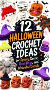 12 Halloween Crochet Ideas for Spooky Decor, Treat Bags, and Wearable Details