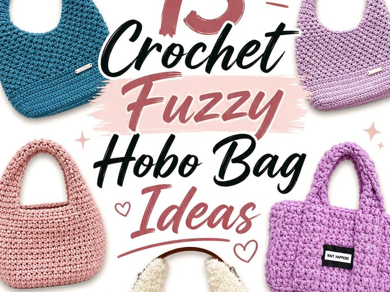 Crochet Fuzzy Hobo Bag Ideas