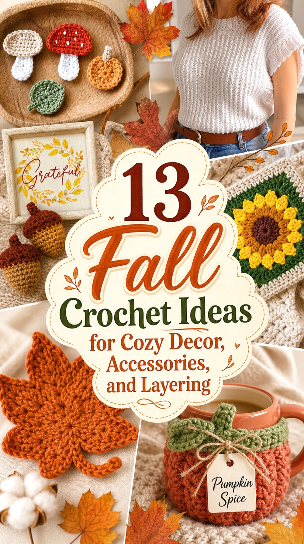 13 Fall Crochet Ideas for Cozy Decor, Accessories, and Layering