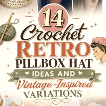 14 Crochet Retro Pillbox Hat Ideas and Vintage-Inspired Variations