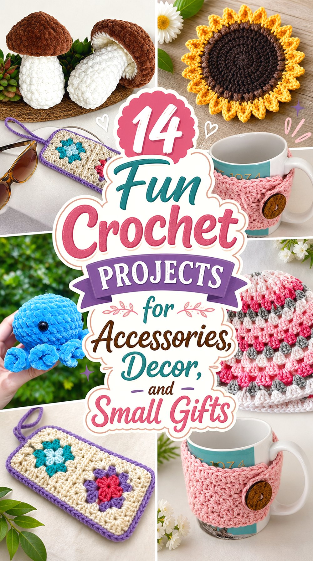 14 Fun Crochet Projects for Accessories, Decor, and Small Gifts