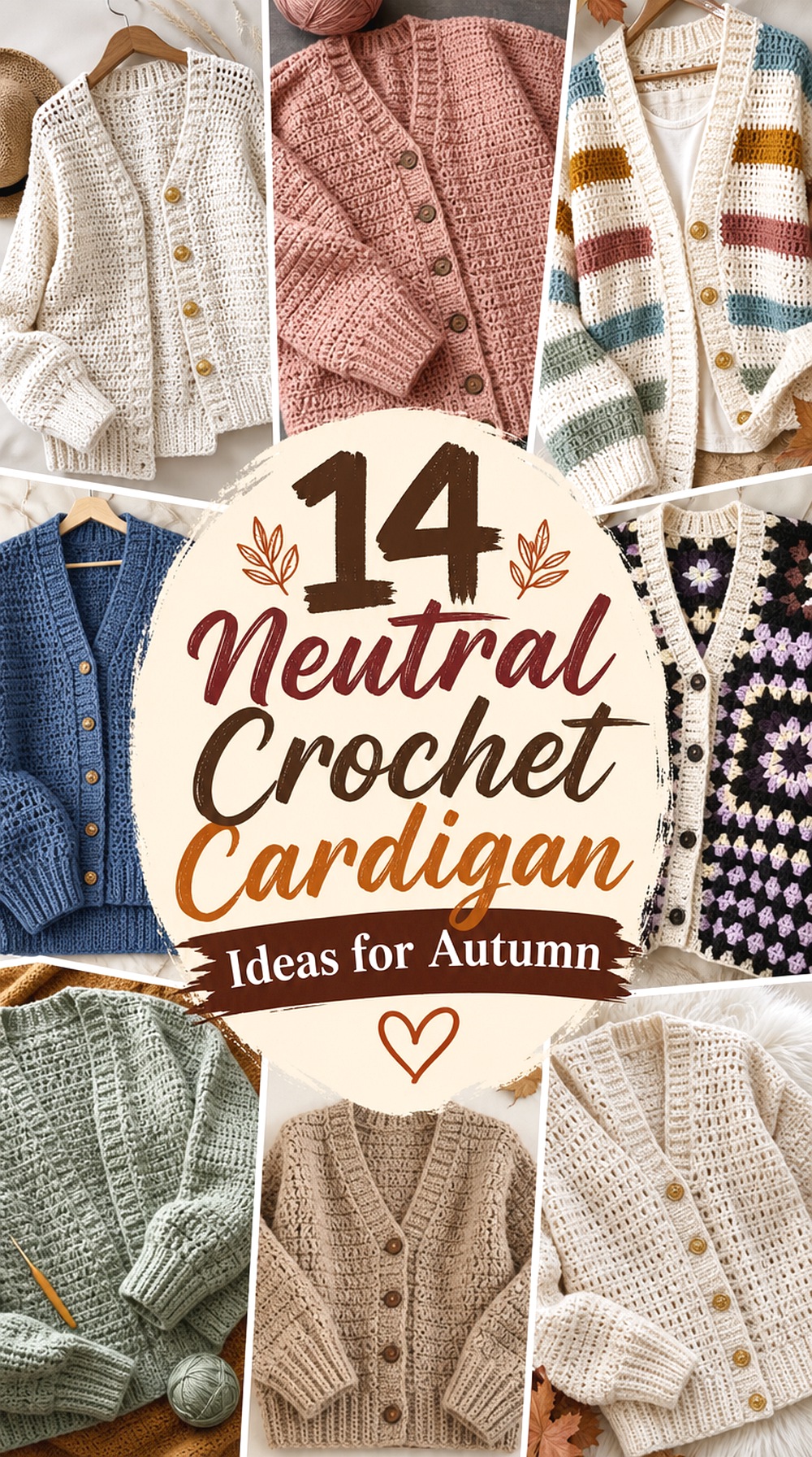 Neutral Crochet Cardigan Ideas for Autumn