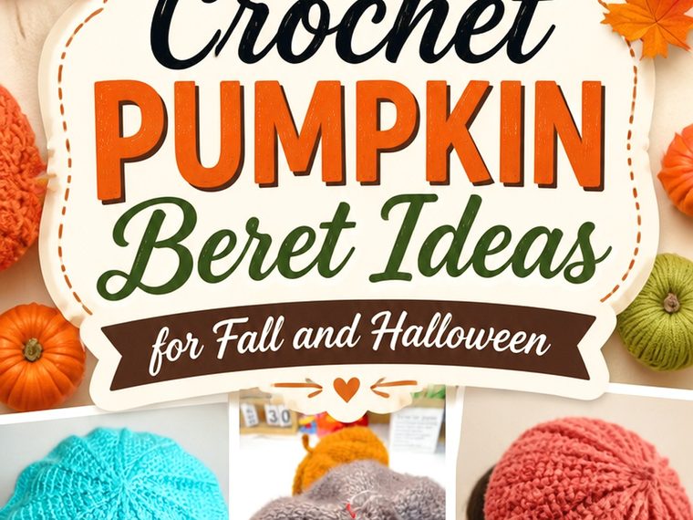 Crochet Pumpkin Beret Ideas for Fall and Halloween