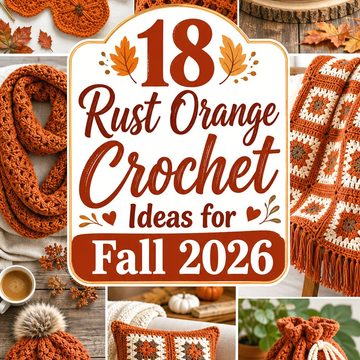 Rust Orange Crochet Ideas for Fall