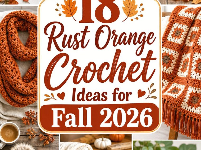 Rust Orange Crochet Ideas for Fall