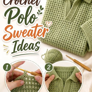 Crochet Polo Sweater Ideas