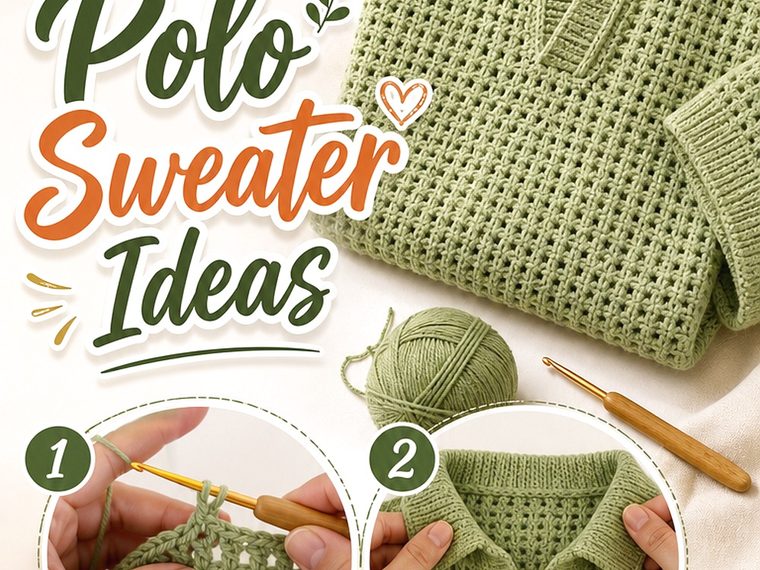 Crochet Polo Sweater Ideas
