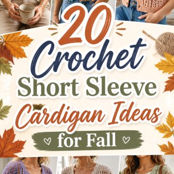 Crochet Short Sleeve Cardigan Ideas for Fall