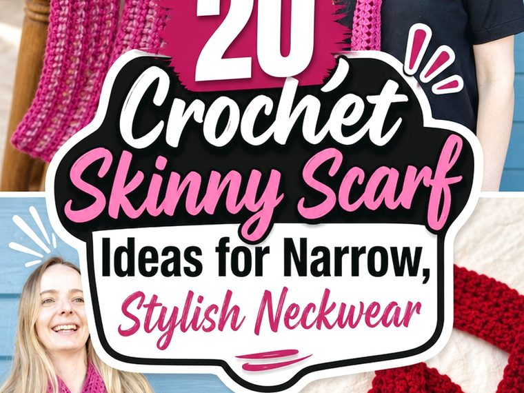 Crochet Skinny Scarf Ideas for Narrow, Stylish Neckwear